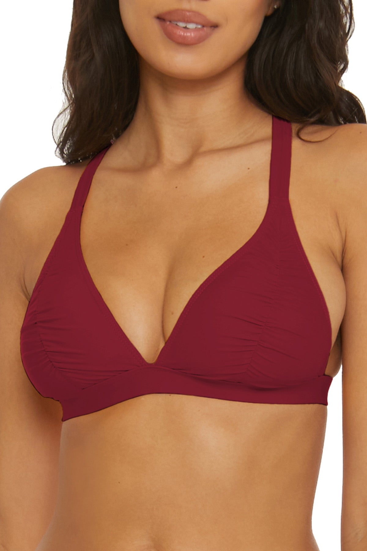SHIRR EFFECT HALTER