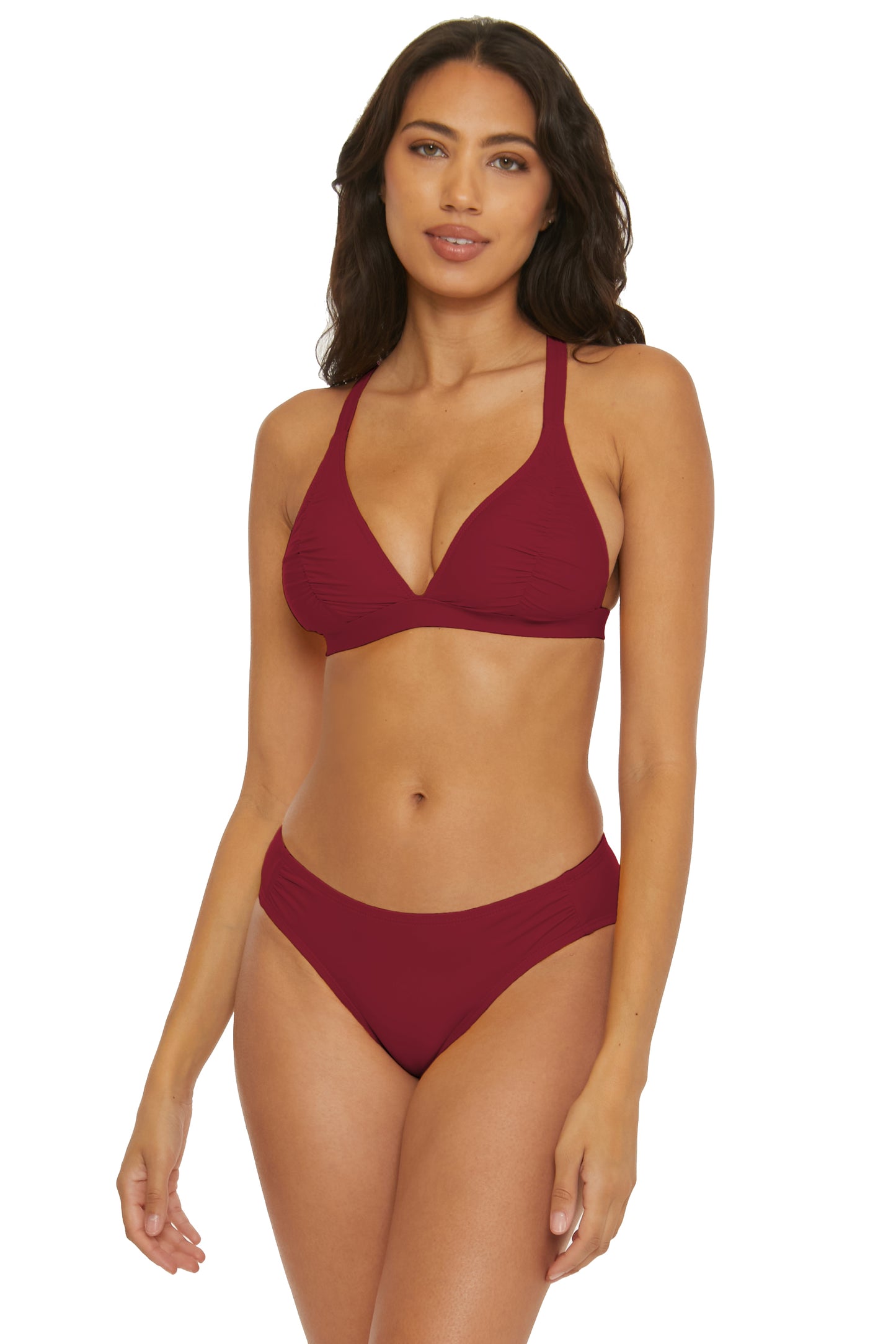 SHIRR EFFECT HALTER