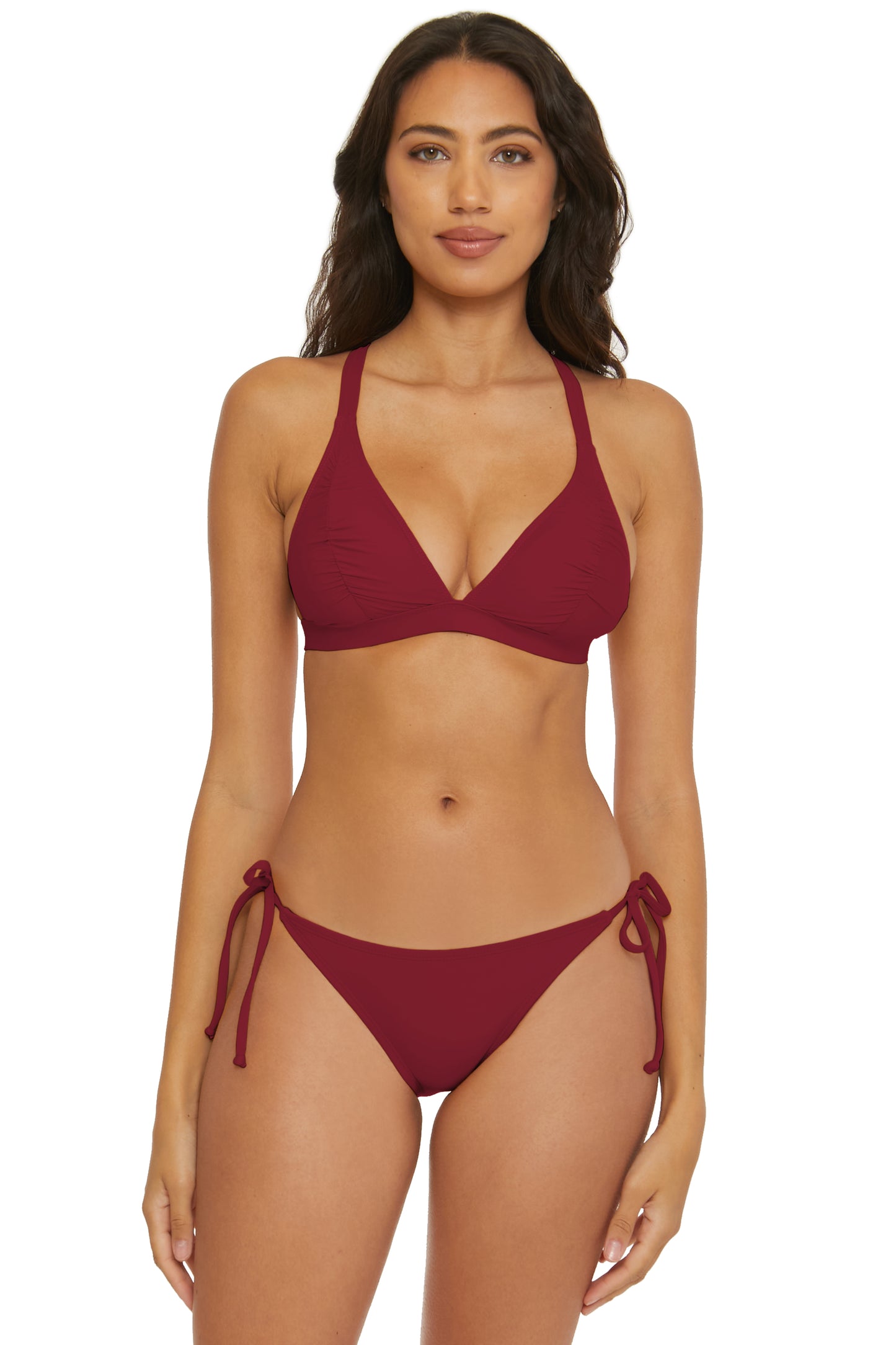 SHIRR EFFECT HALTER
