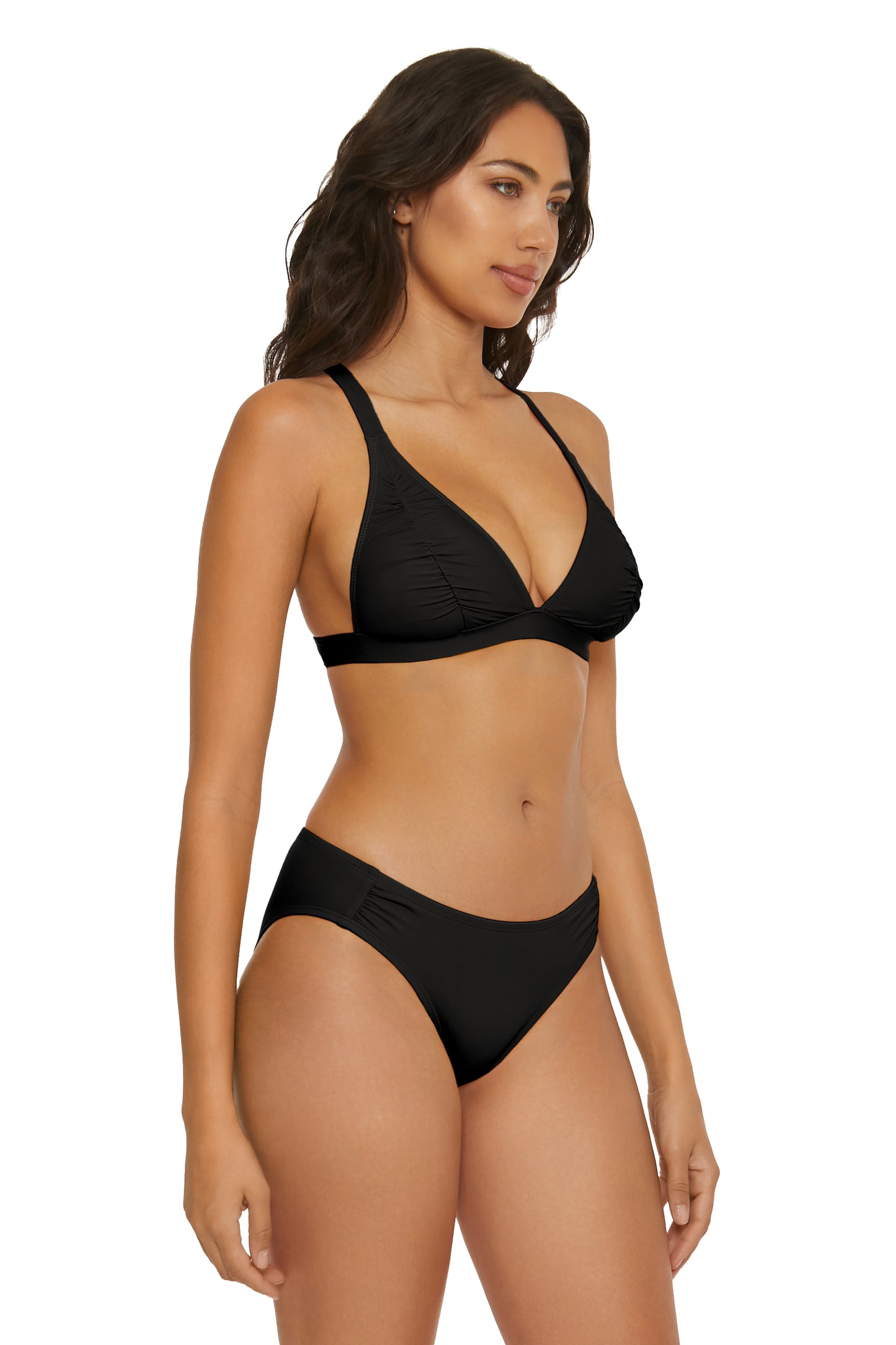 SHIRR EFFECT HALTER