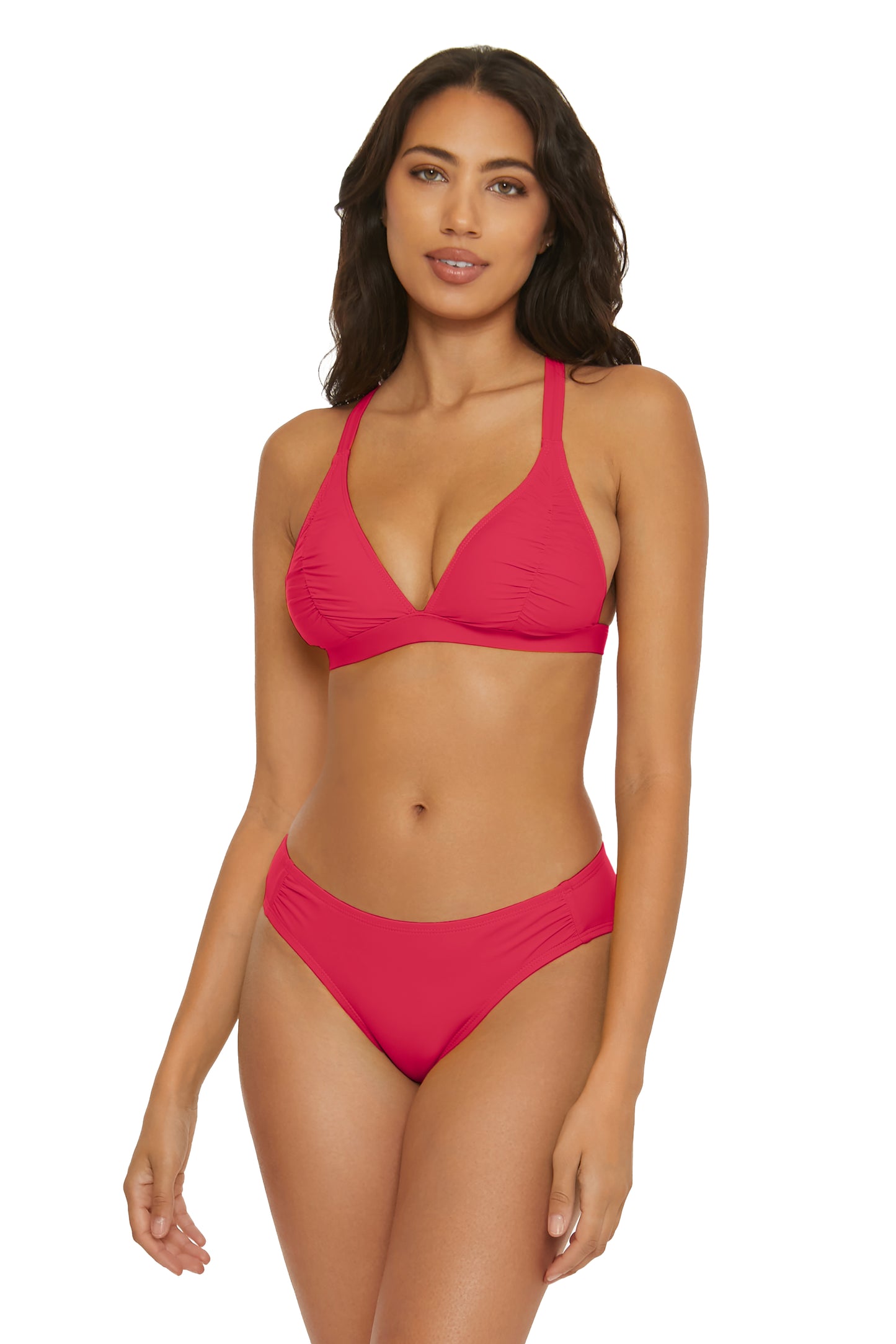 SHIRR EFFECT HALTER