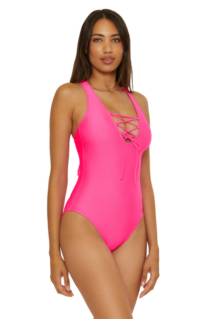 LACE-UP ONE PIECE