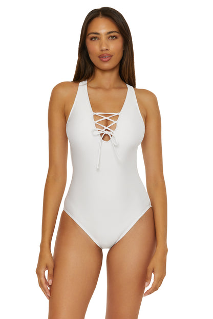 LACE-UP ONE PIECE