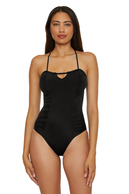SHIRRED ONE PIECE